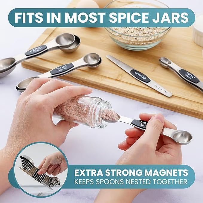 8PCS Magnetic Measuring Spoon Set