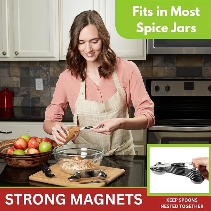 8PCS Magnetic Measuring Spoon Set