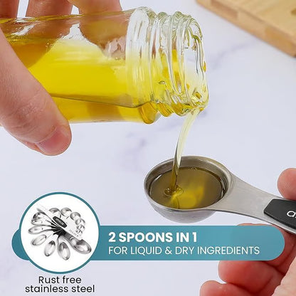 8PCS Magnetic Measuring Spoon Set